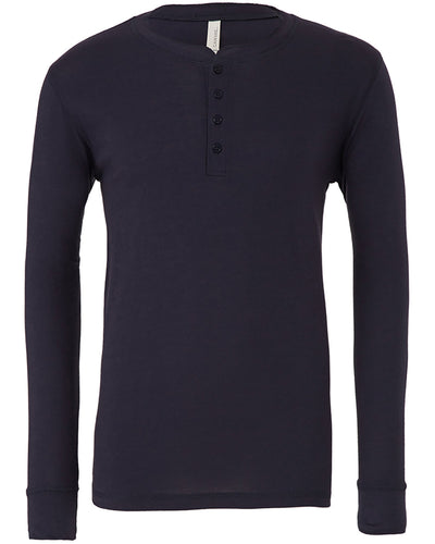 Bella + Canvas Men's Jersey Long-Sleeve Henley