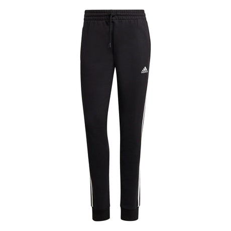 adidas Women's Essentials 3-Stripes French Terry Cuffed Joggers Womens Apparel Pants & Sweatpants