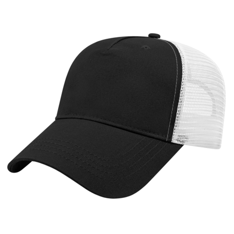 Cap America X-tra Value Five Panel Trucker Mesh Back Cap Unisex Accessories Hats & Caps