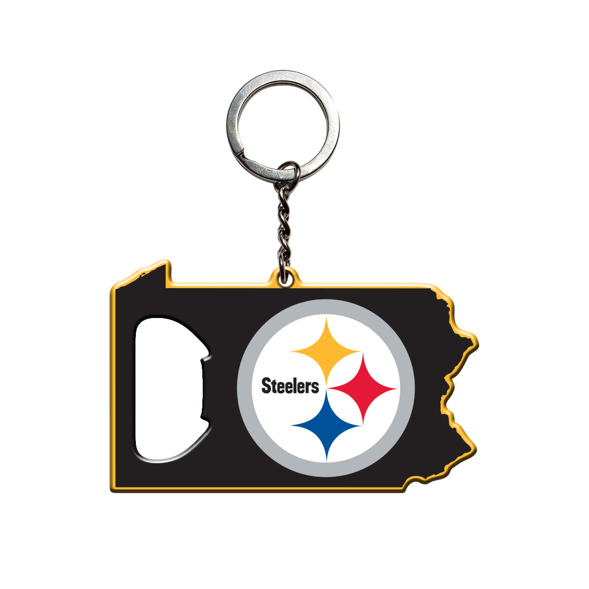 Fanmats Pittsburgh Steelers Keychain Bottle Opener Fan Gear NFL Pittsburgh Steelers