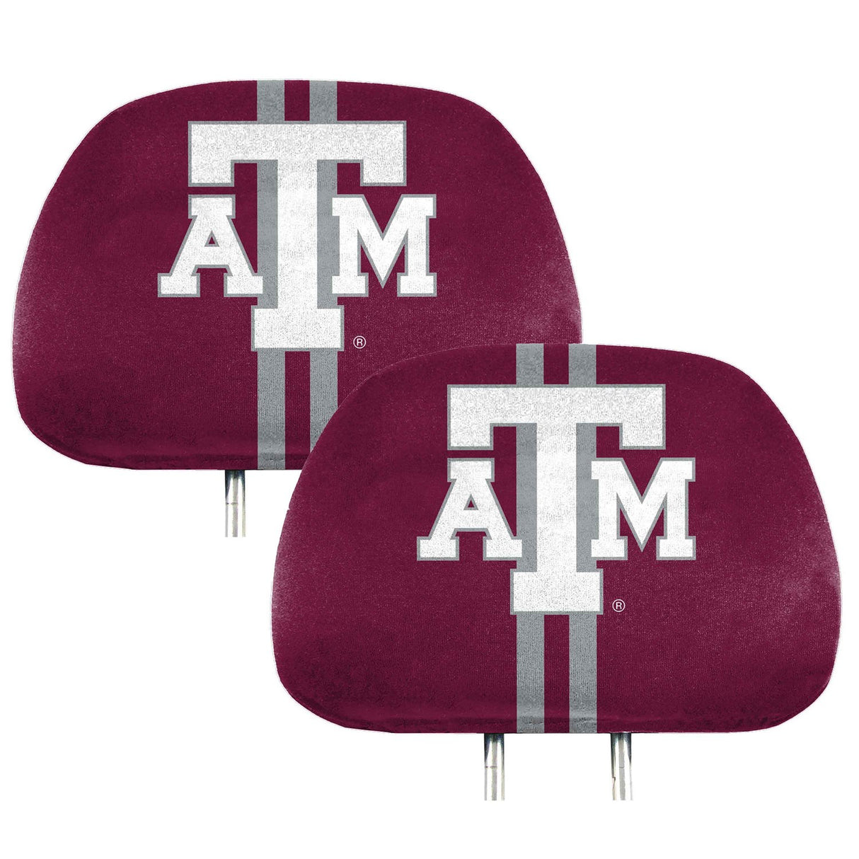 Fanmats Texas A&M Aggies Printed Head Rest Cover Set - 2 Pieces Fan Gear NCAA Texas A&M Aggies
