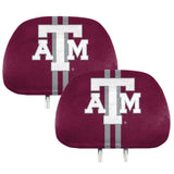 Fanmats Texas A&M Aggies Printed Head Rest Cover Set - 2 Pieces Fan Gear NCAA Texas A&M Aggies