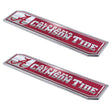 Fanmats Alabama Crimson Tide 2 Piece Heavy Duty Aluminum Embossed Truck Emblem Set Fan Gear NCAA Alabama Crimson Tide