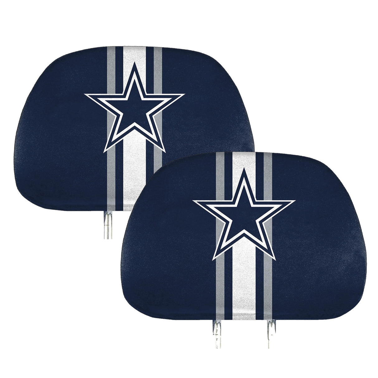 Fanmats Dallas Cowboys Printed Head Rest Cover Set - 2 Pieces Fan Gear NFL Dallas Cowboys