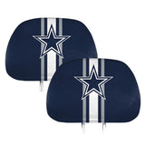 Fanmats Dallas Cowboys Printed Head Rest Cover Set - 2 Pieces Fan Gear NFL Dallas Cowboys