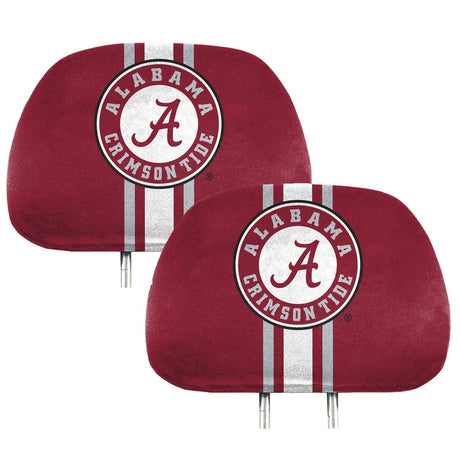 Fanmats Alabama Crimson Tide Printed Head Rest Cover Set - 2 Pieces Fan Gear NCAA Alabama Crimson Tide