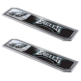 Fanmats Philadelphia Eagles 2 Piece Heavy Duty Aluminum Embossed Truck Emblem Set Fan Gear NFL Philadelphia Eagles