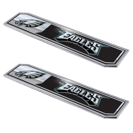 Fanmats Philadelphia Eagles 2 Piece Heavy Duty Aluminum Embossed Truck Emblem Set Fan Gear NFL Philadelphia Eagles