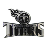 Fanmats Tennessee Titans Molded Chrome Plastic Emblem Fan Gear NFL Tennessee Titans