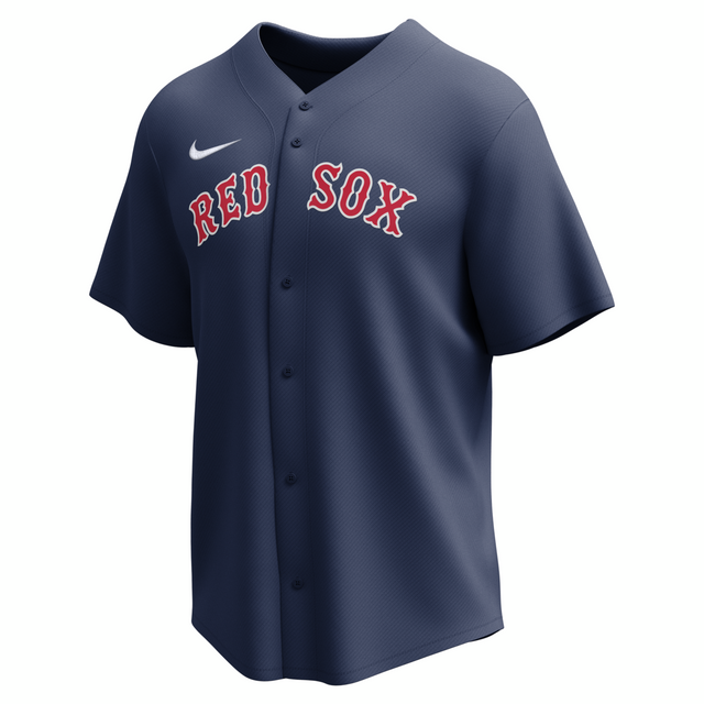 Nike Boston Red Sox Adult Institutional Full Button Jersey-1