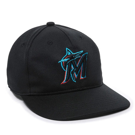 Outdoor Cap Miami Marlins™ Official MLB® Replica Structured Solid Panel Hat (MLB-350)-1