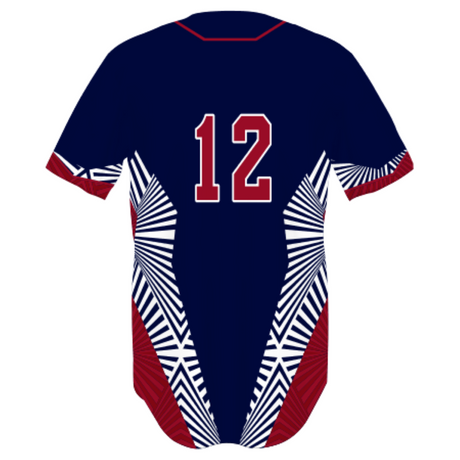 Russell Sublimated Two-Button Performance Mesh Baseball Jersey Team Baseball Jerseys