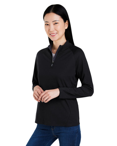 CORE365 Ladies' Origin Performance Pique Quarter-Zip CORE365