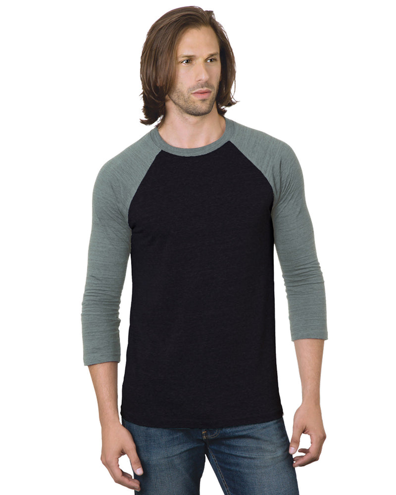 Bayside Unisex 4.2 oz., Triblend 3/4-Sleeve Raglan T-Shirt