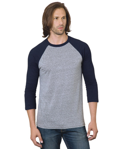 Bayside Unisex 4.2 oz., Triblend 3/4-Sleeve Raglan T-Shirt