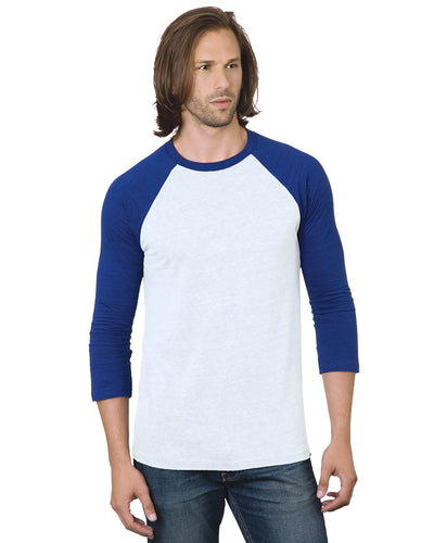 Bayside Unisex 4.2 oz., Triblend 3/4-Sleeve Raglan T-Shirt