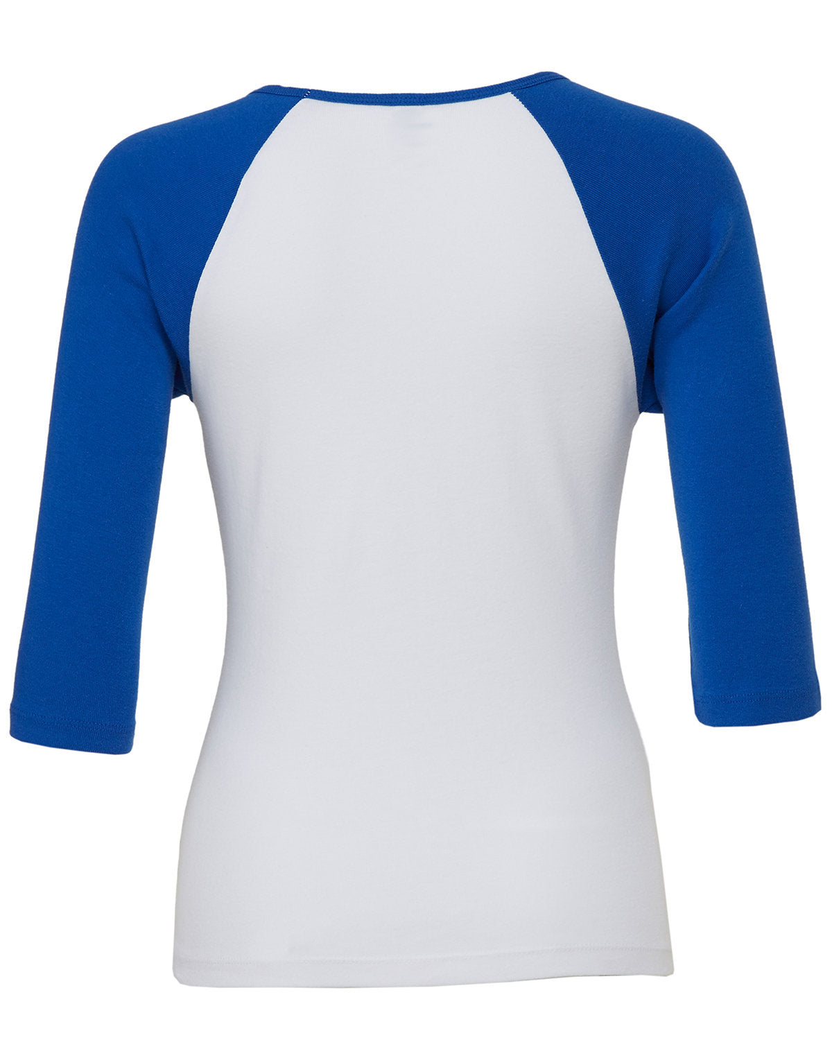 BELLA + CANVAS Ladies' Baby Rib 3/4-Sleeve Contrast Raglan T-Shirt