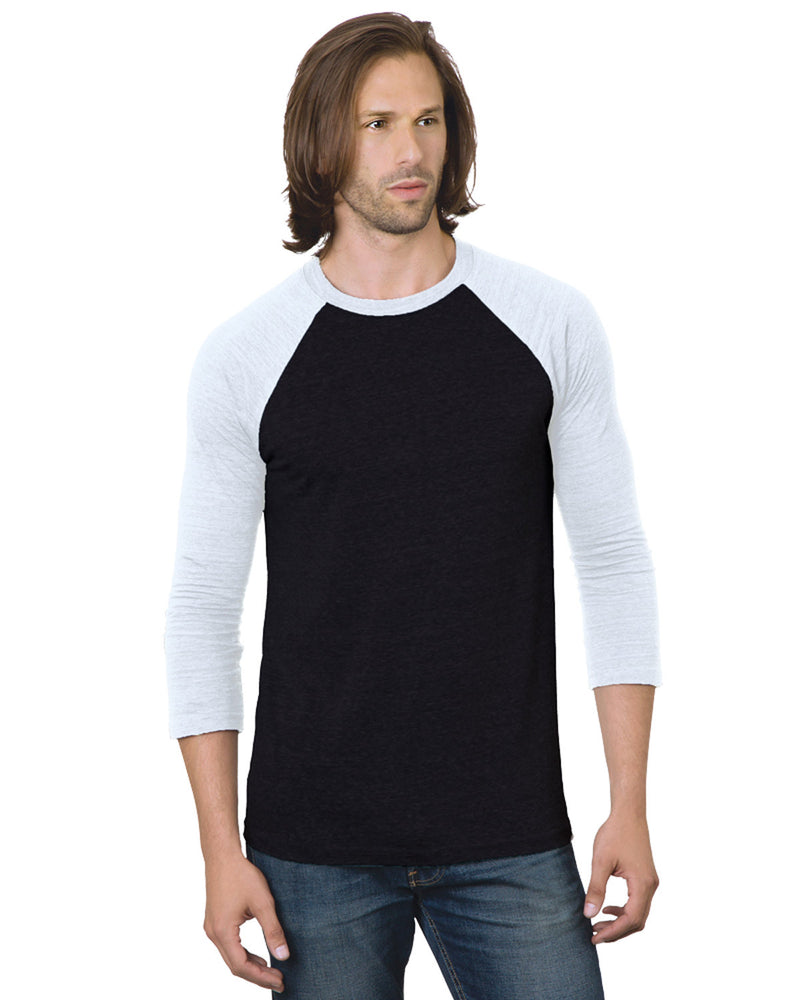 Bayside Unisex 4.2 oz., Triblend 3/4-Sleeve Raglan T-Shirt