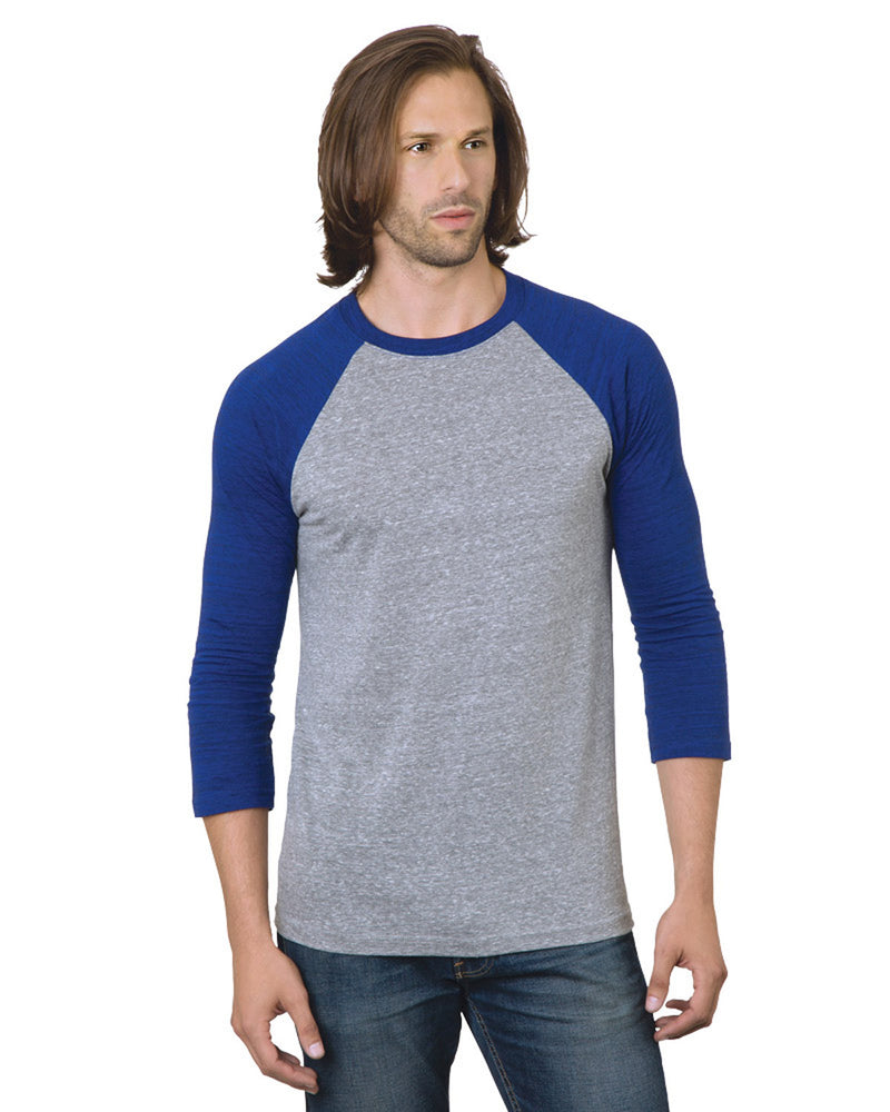 Bayside Unisex 4.2 oz., Triblend 3/4-Sleeve Raglan T-Shirt