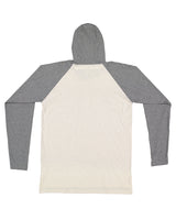 LAT Men's Fine Jersey Hooded Long Sleeve Raglan T-Shirt LAT