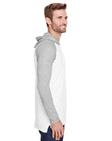 LAT Men's Fine Jersey Hooded Long Sleeve Raglan T-Shirt LAT