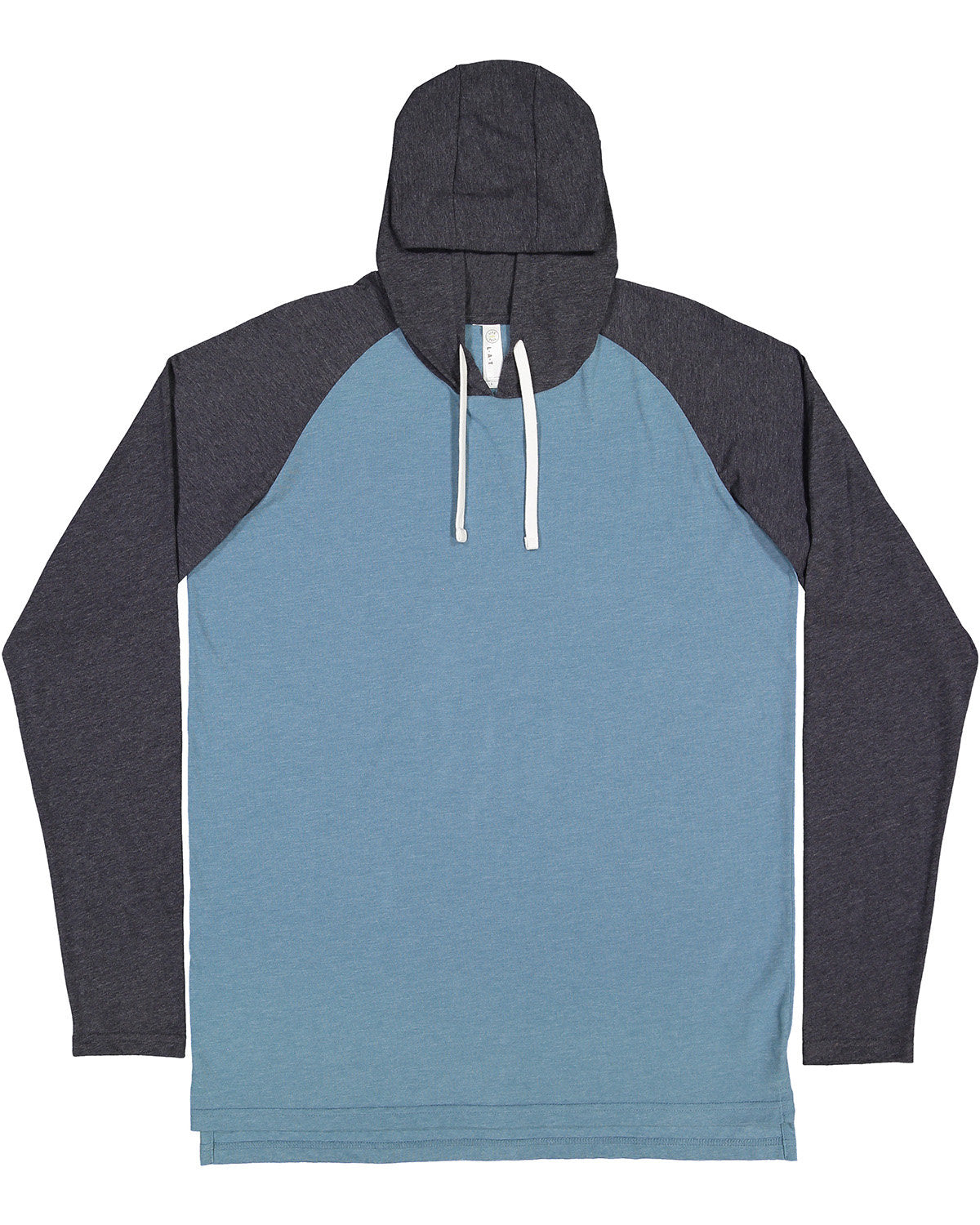 LAT Men's Fine Jersey Hooded Long Sleeve Raglan T-Shirt LAT