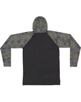 LAT Men's Fine Jersey Hooded Long Sleeve Raglan T-Shirt LAT