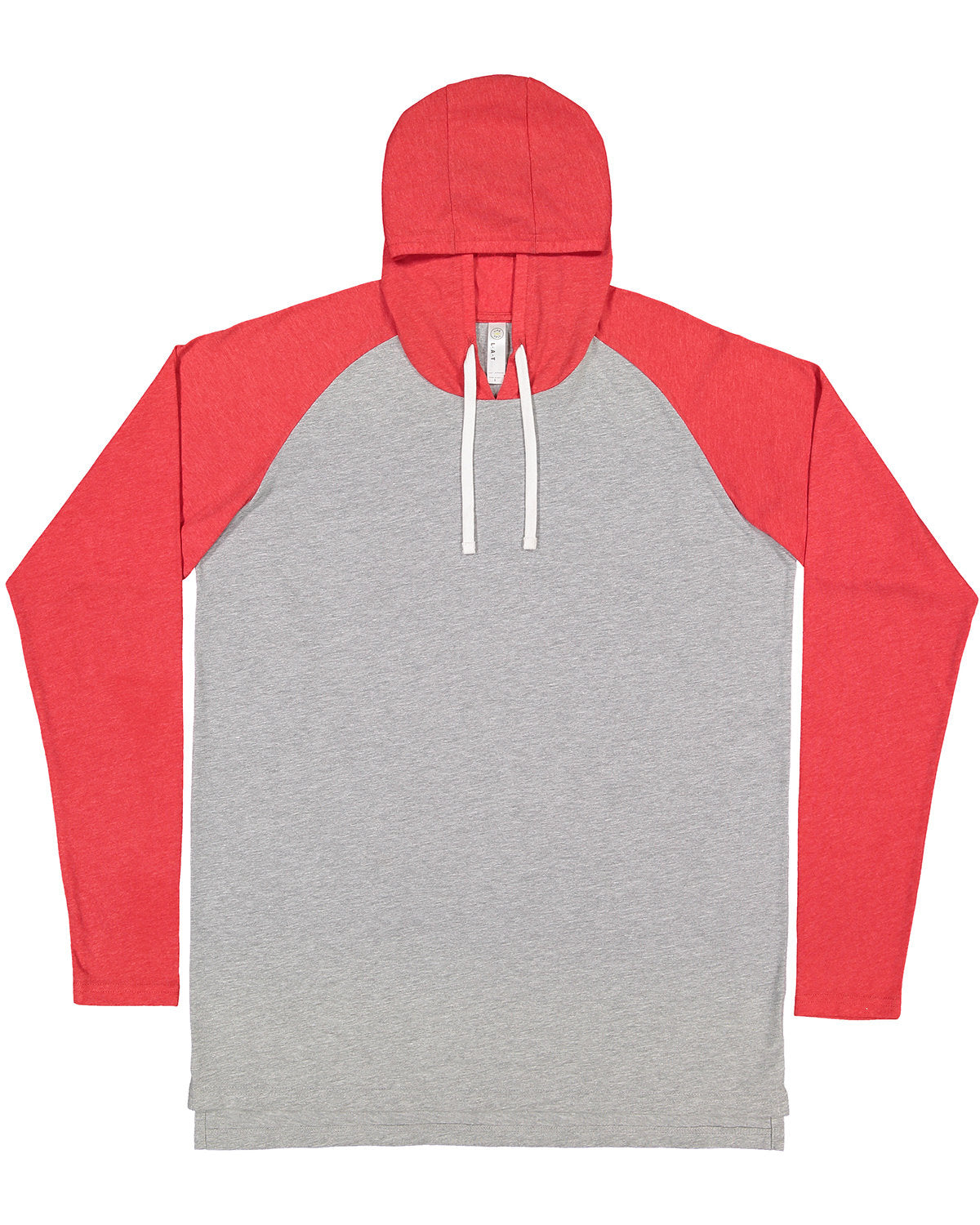 LAT Men's Fine Jersey Hooded Long Sleeve Raglan T-Shirt LAT