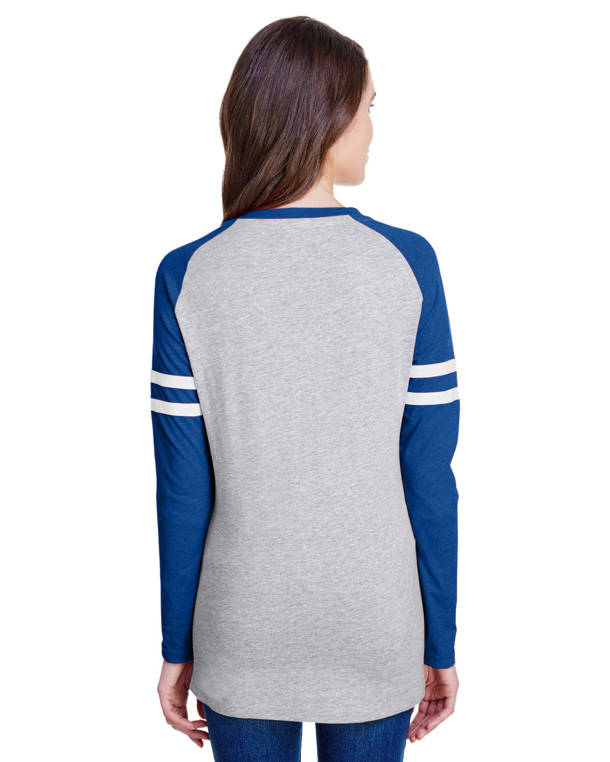 LAT Women's Fine Jersey Mash Up Long Sleeve T-Shirt LAT