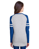 LAT Women's Fine Jersey Mash Up Long Sleeve T-Shirt LAT