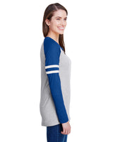 LAT Women's Fine Jersey Mash Up Long Sleeve T-Shirt LAT