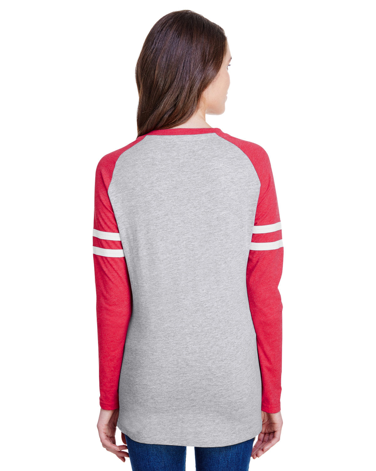 LAT Women's Fine Jersey Mash Up Long Sleeve T-Shirt LAT