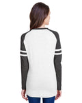 LAT Women's Fine Jersey Mash Up Long Sleeve T-Shirt LAT