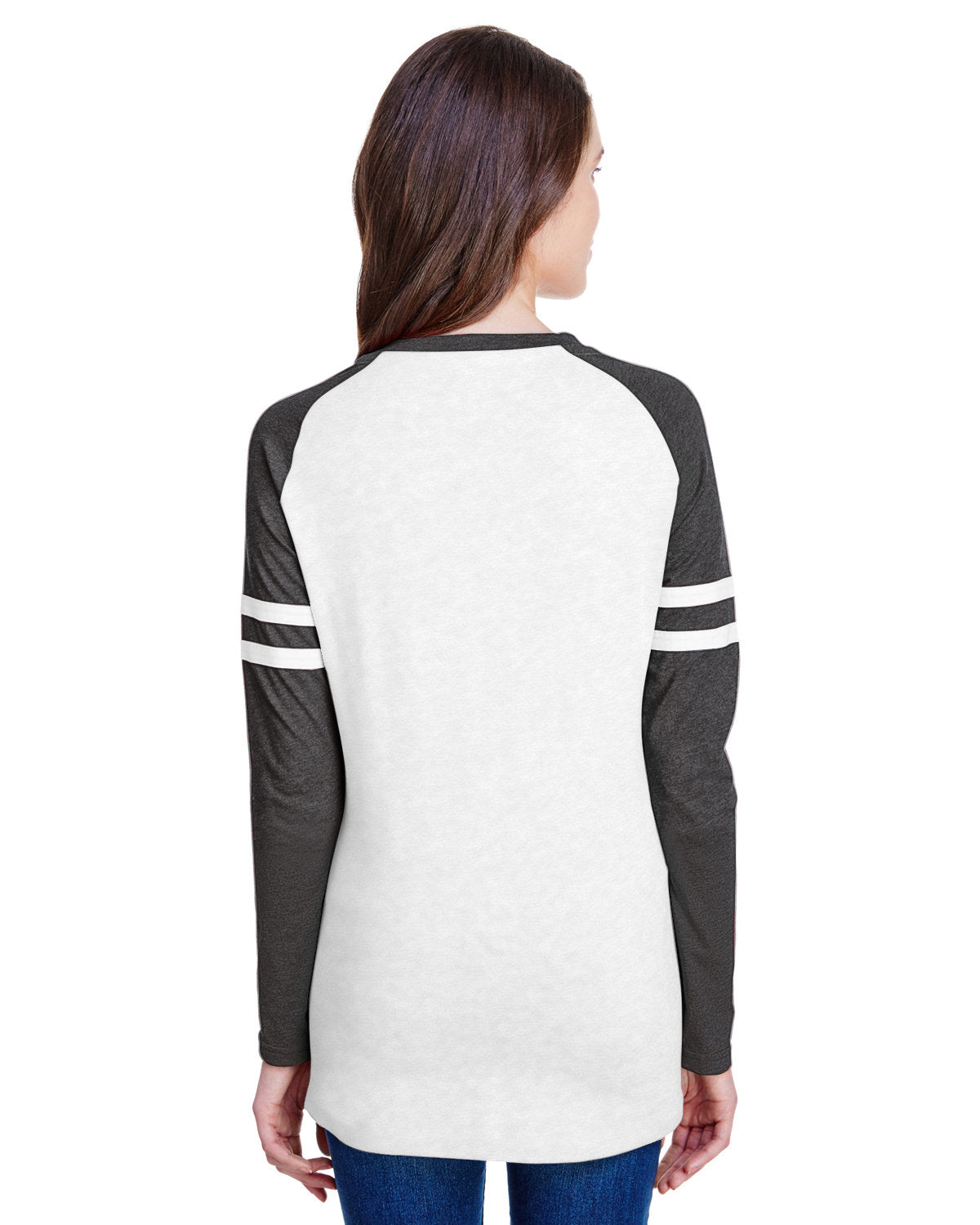 LAT Women's Fine Jersey Mash Up Long Sleeve T-Shirt LAT