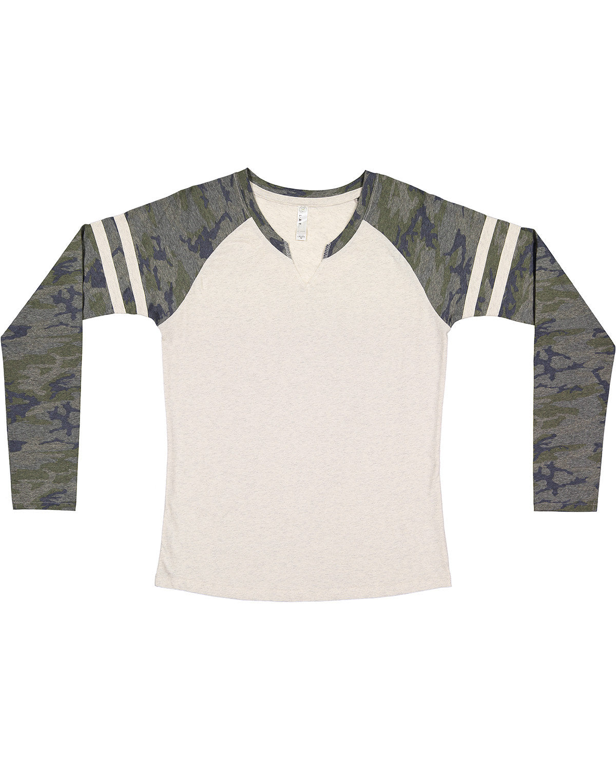 LAT Women's Fine Jersey Mash Up Long Sleeve T-Shirt LAT