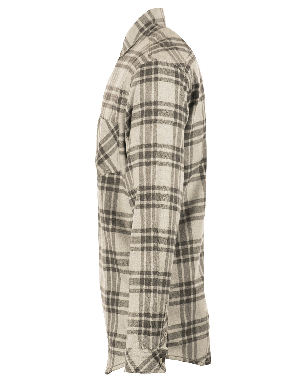Burnside Men's Open Pocket Long Sleeve Flannel Shirt Mens Apparel Shirts & Tops