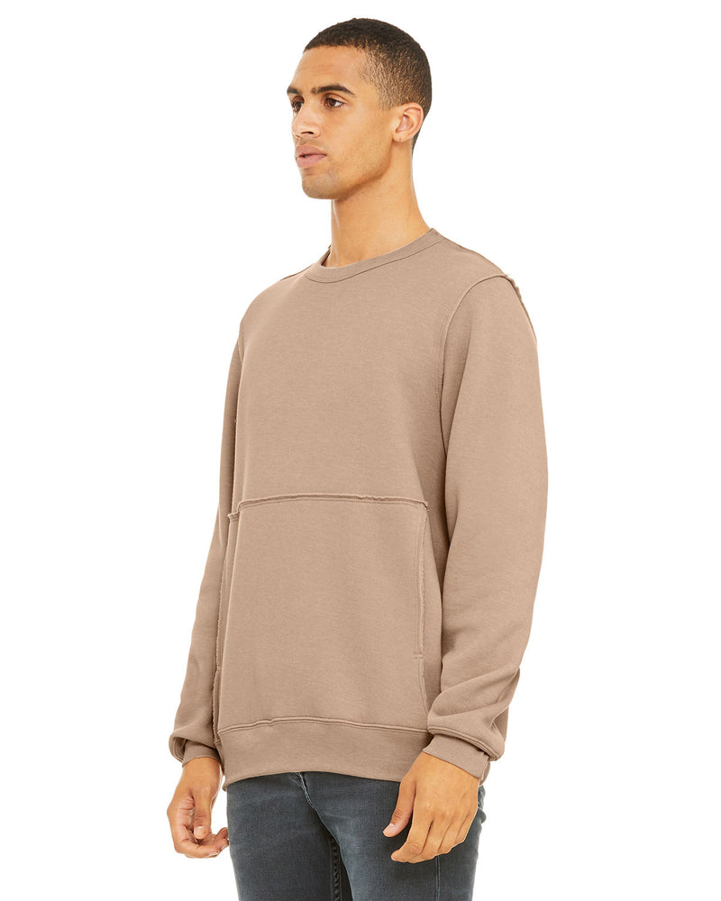 Bella + Canvas FWD Fashion Unisex Raw Seam Crewneck Pullover