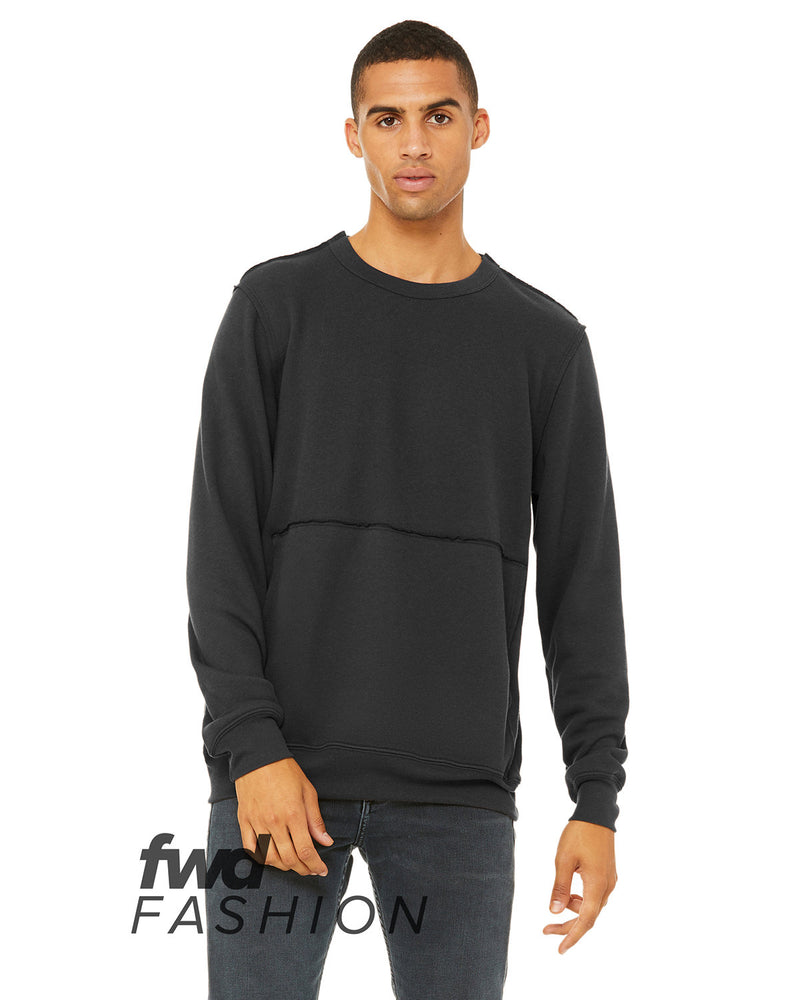 Bella + Canvas FWD Fashion Unisex Raw Seam Crewneck Pullover