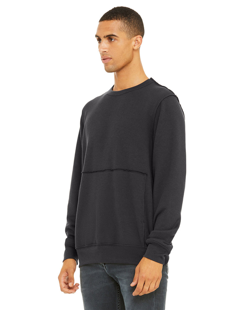 Bella + Canvas FWD Fashion Unisex Raw Seam Crewneck Pullover
