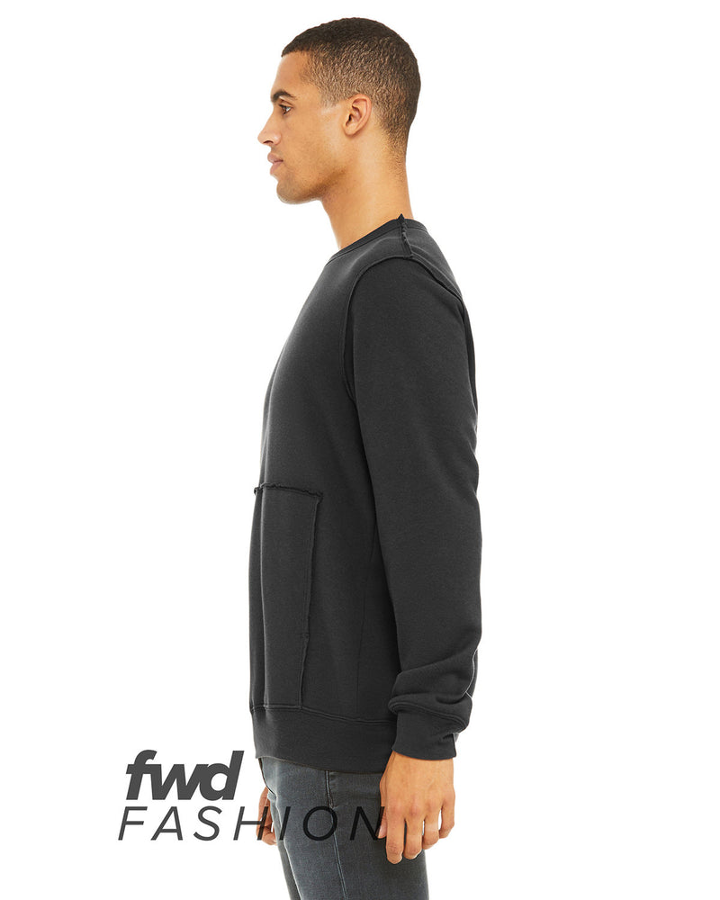 Bella + Canvas FWD Fashion Unisex Raw Seam Crewneck Pullover