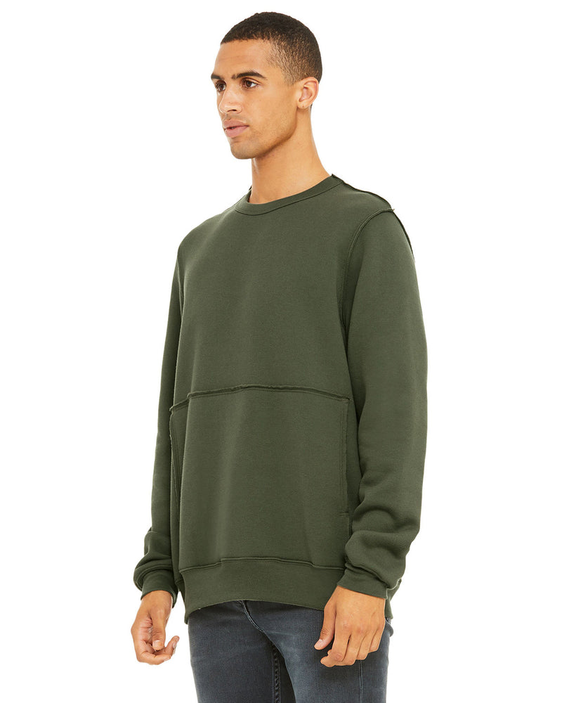 Bella + Canvas FWD Fashion Unisex Raw Seam Crewneck Pullover