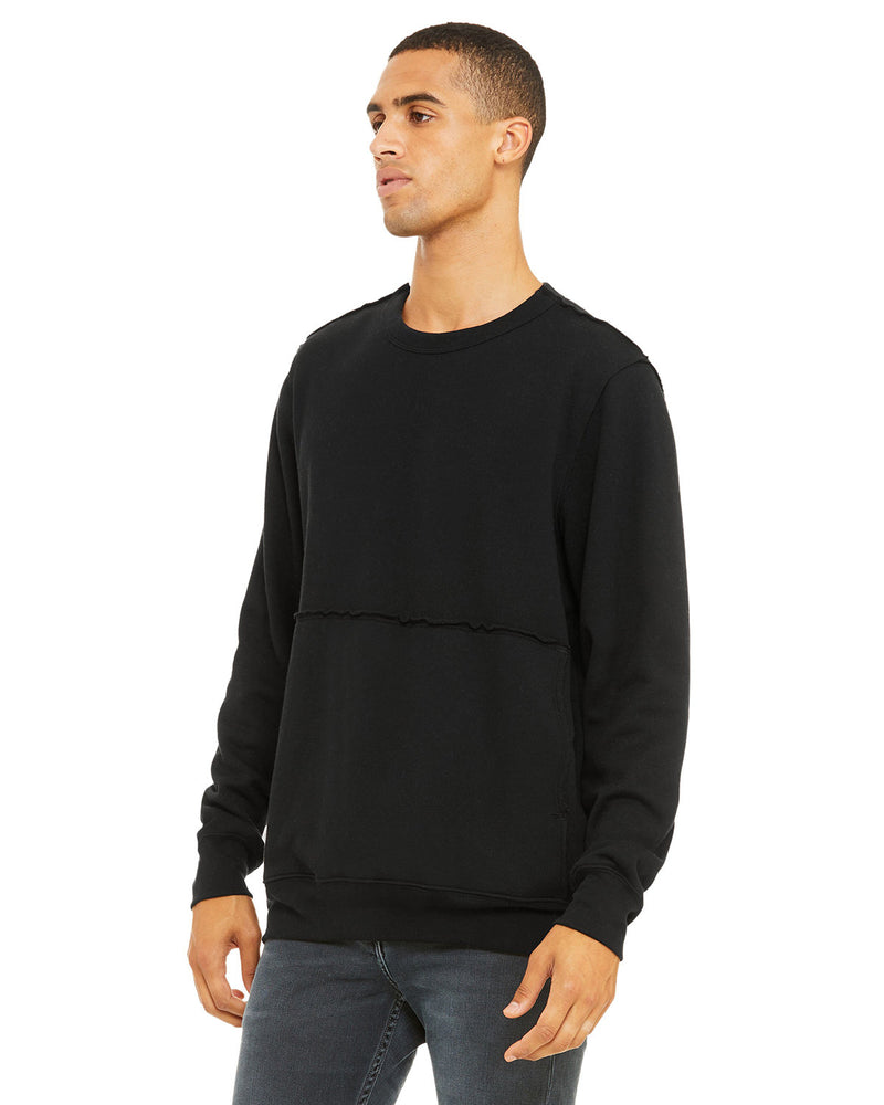 Bella + Canvas FWD Fashion Unisex Raw Seam Crewneck Pullover