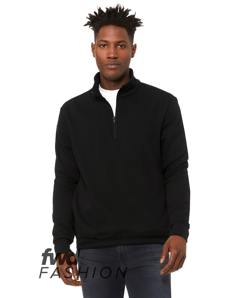 Bella + Canvas FWD Fashion Unisex Quarter Zip Pullover Fleece