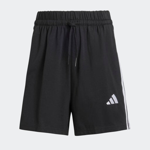 adidas Women's Essentials 3-Stripes Cotton Shorts Womens Apparel Shorts