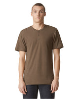 American Apparel Men's CVC Henley T-Shirt American Apparel