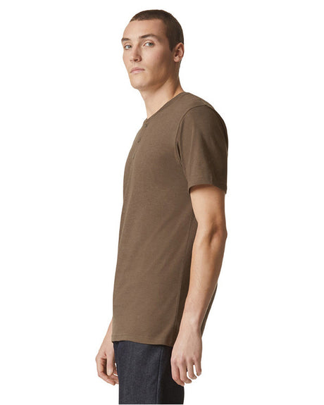 American Apparel Men's CVC Henley T-Shirt American Apparel
