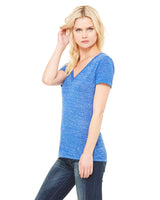 BELLA + CANVAS Ladies' Jersey Short-Sleeve Deep V-Neck T-Shirt Womens Apparel Shirts & Tops