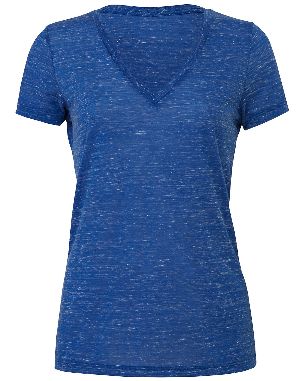 BELLA + CANVAS Ladies' Jersey Short-Sleeve Deep V-Neck T-Shirt Womens Apparel Shirts & Tops