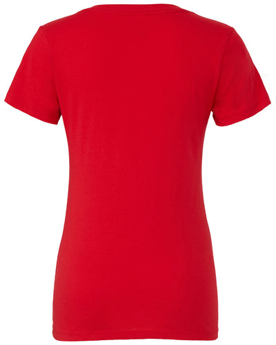 Bella + Canvas Ladies' Jersey Short-Sleeve Deep V-Neck T-Shirt