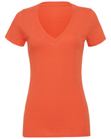 BELLA + CANVAS Ladies' Jersey Short-Sleeve Deep V-Neck T-Shirt Womens Apparel Shirts & Tops